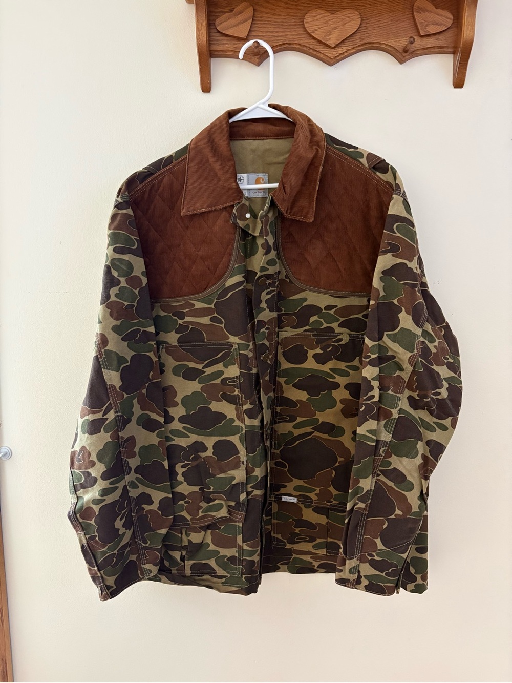 Carhartt Men's XXL Duck Camo Hunting Jacket CU253 Very Good Vintage Condition